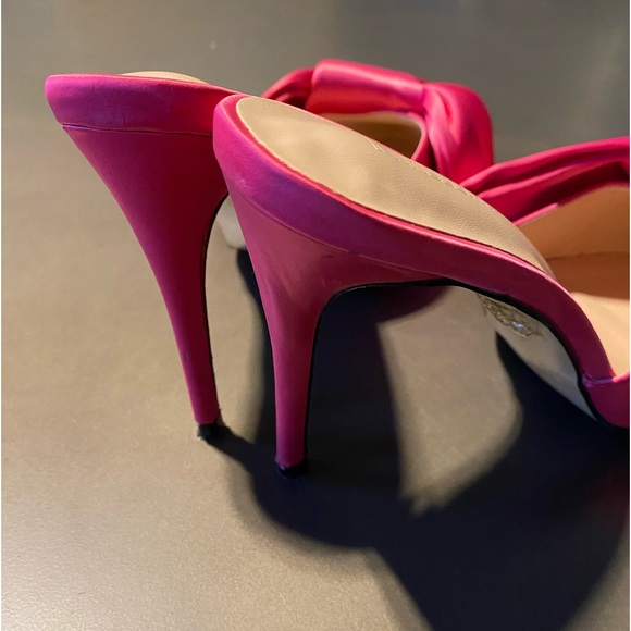 ICCONIC PINK SATIN BOW MULES - Picture 4 of 8